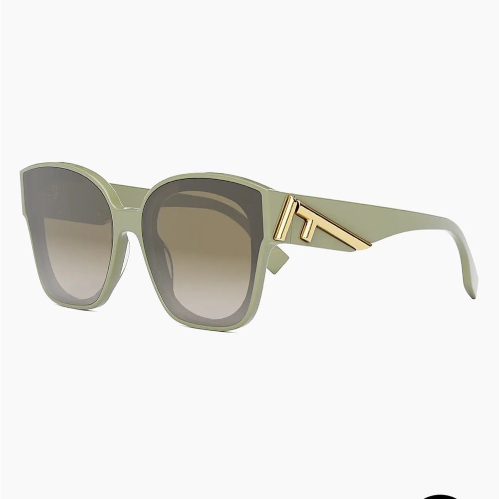 Fendi First 63MM Square Sunglasses Green